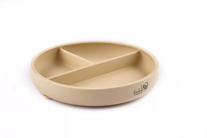 Talerz silikonowy z podziałką Sand