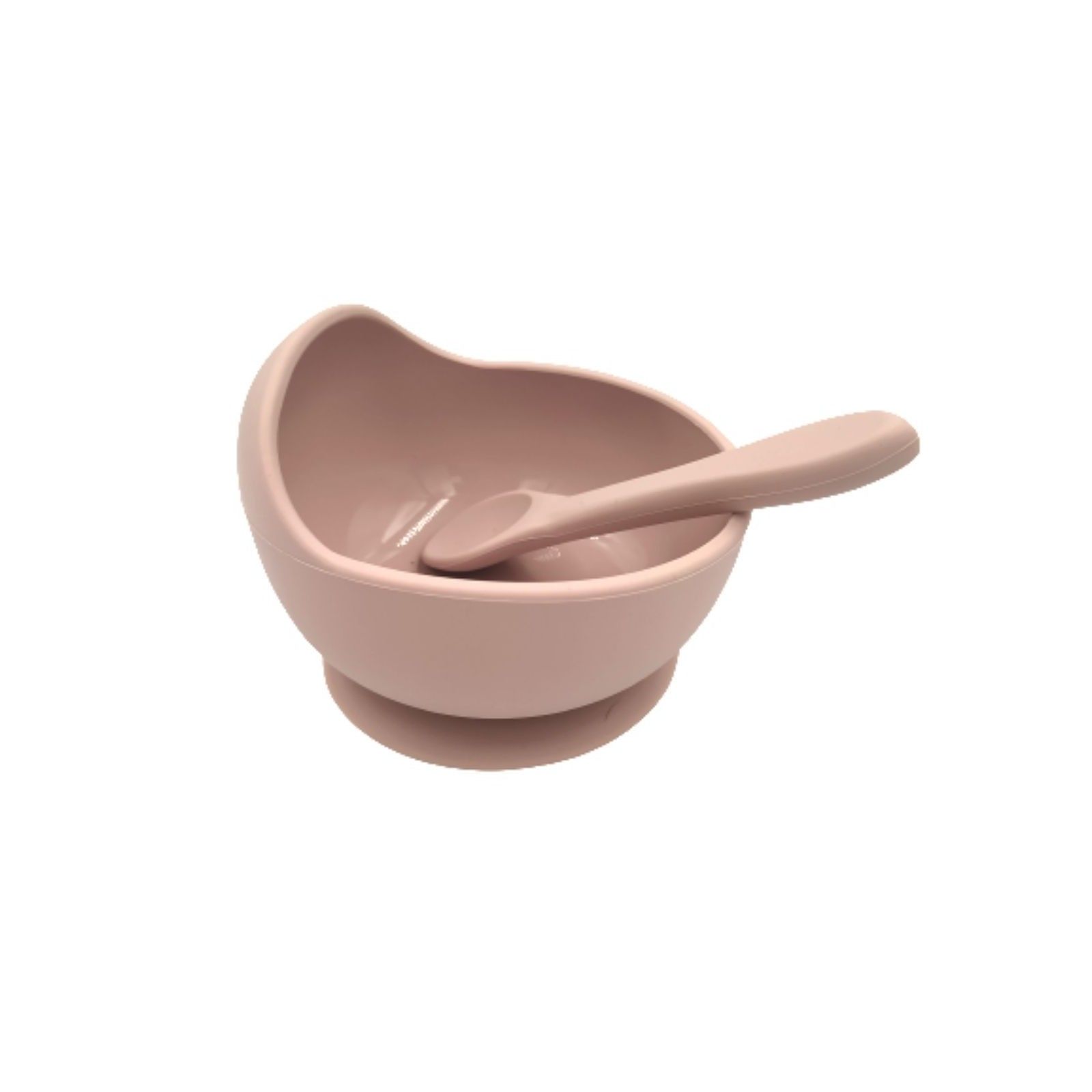 Miska silikonowa z przyssawką i łyżeczką Rose