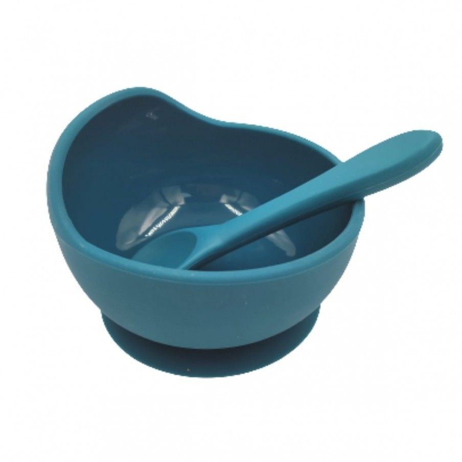 Miska silikonowa z przyssawką i łyżeczką Ocean