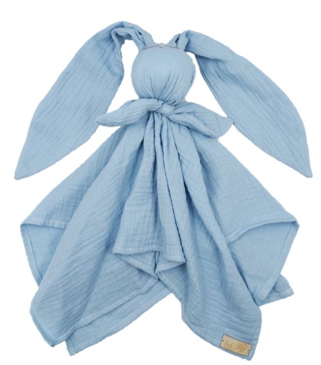 Pielucha muślinowa Hug Me Bunny niebieski