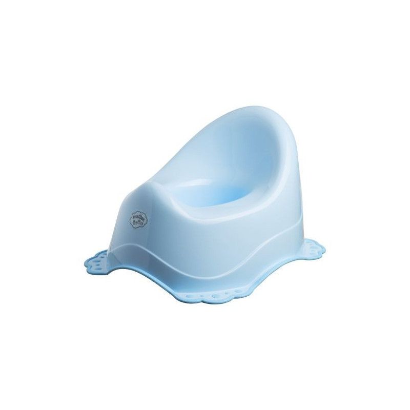 Nocnik z pozytywką Zebra jasny niebieski/niebieski