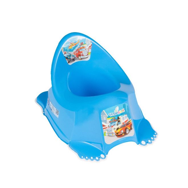 Tega Nocnik antypoślizgowy z pozytywką Auta niebieski