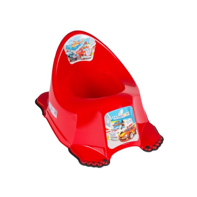 Tega Nocnik antypoślizgowy z pozytywką Auta czerwony