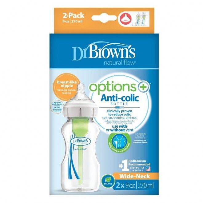 Dr.Browns Butelka szeroka szyjka 270ml PP Options+ 2-pak