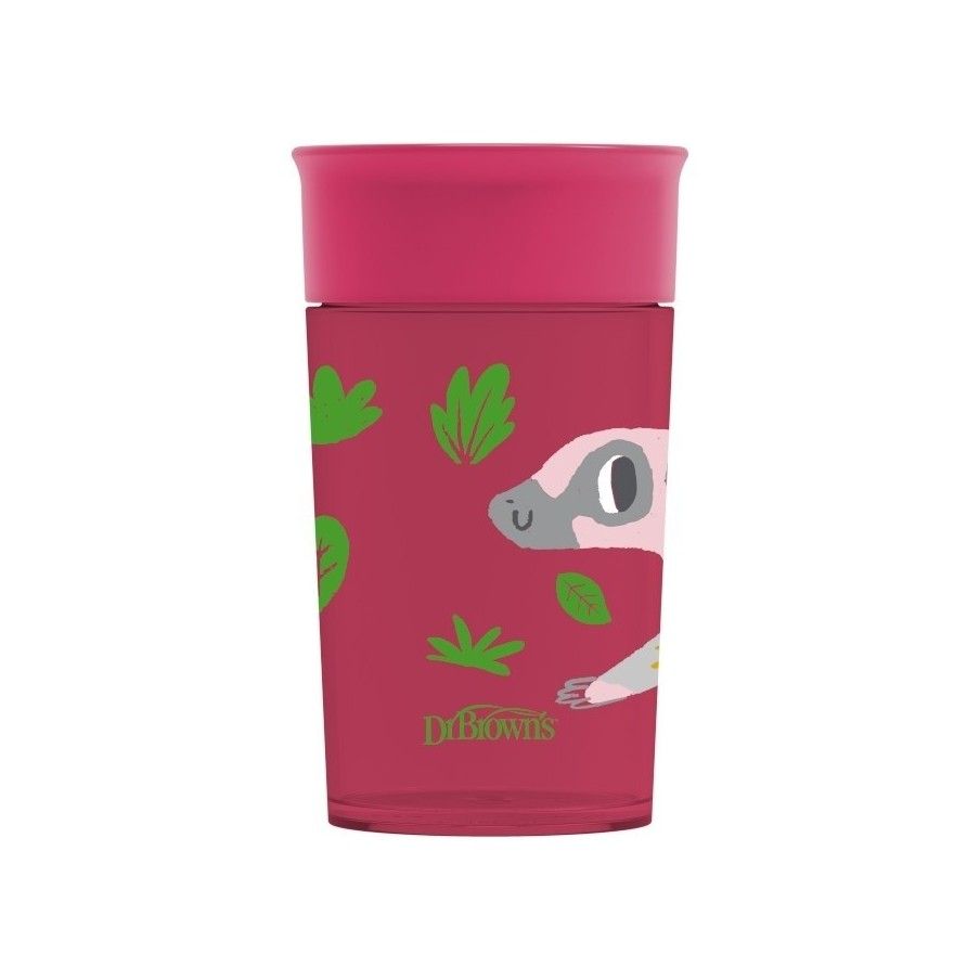 Dr.Browns Kubek picie jak ze szklanki 300ml czerwony