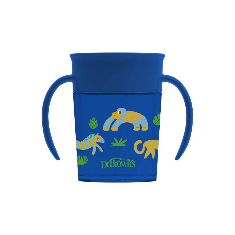 Dr. Brown's Kubek picie jak ze szklanki 200ml niebieski