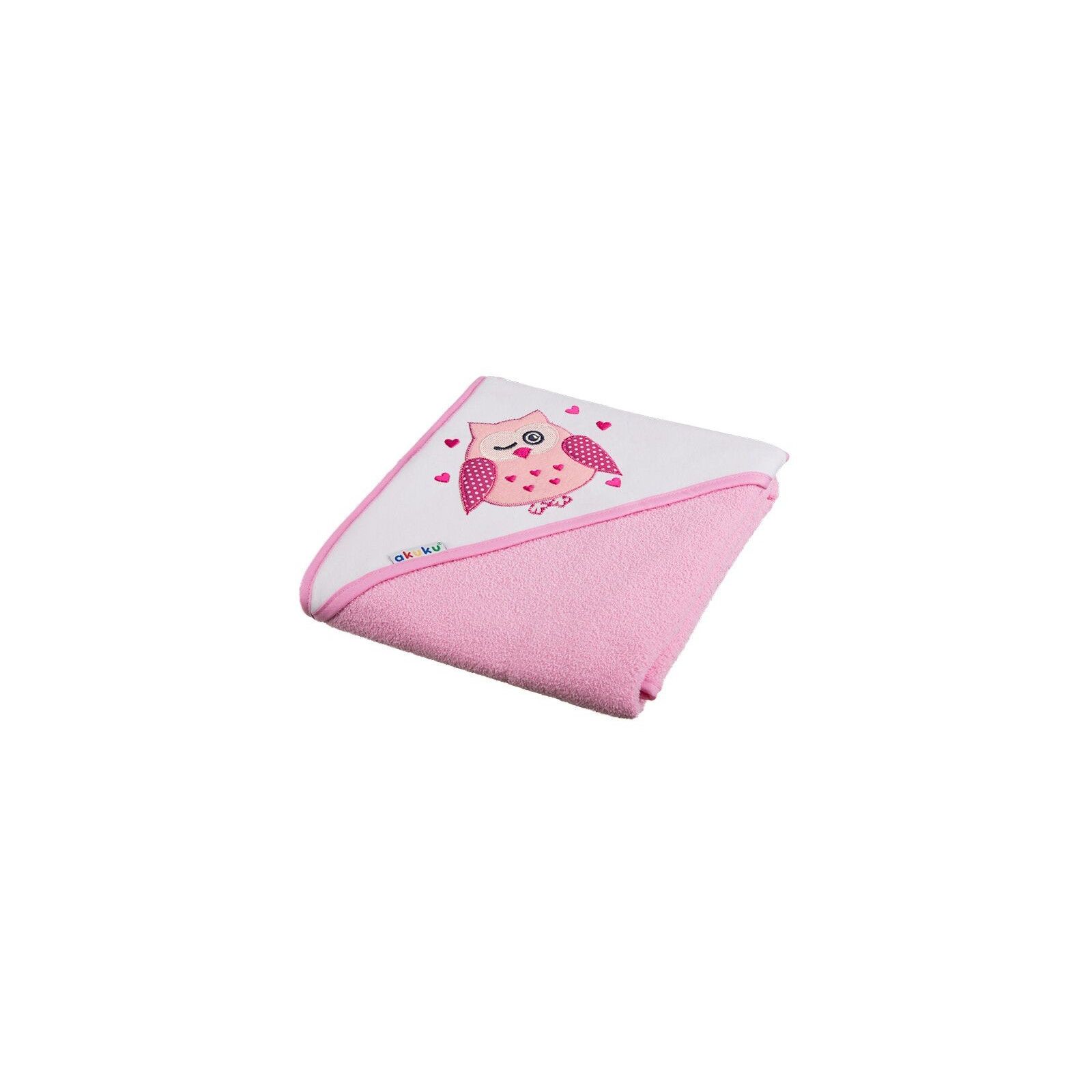 Okrycie kąpielowe 80x80 cm bawełna różowe