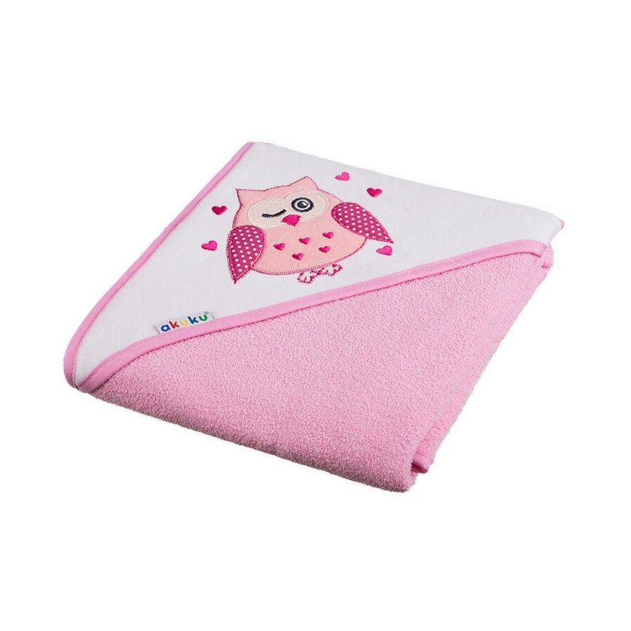 Okrycie kąpielowe 80x80 cm bawełna różowe