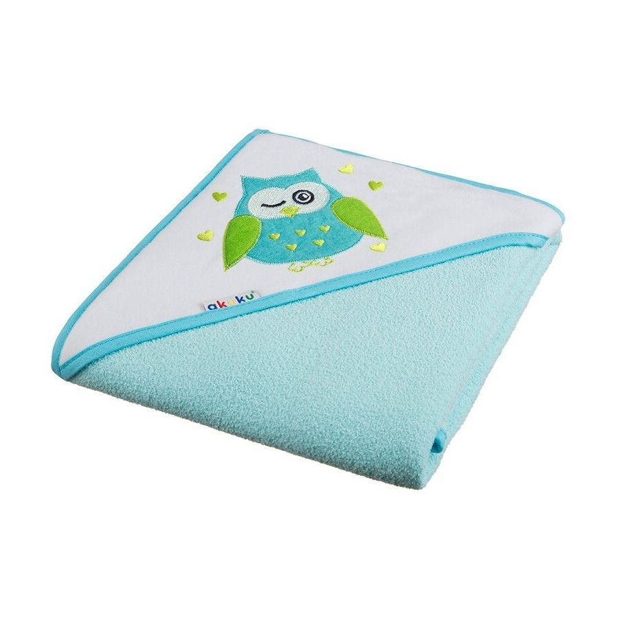 Okrycie kąpielowe 80x80 cm bawełna turkus