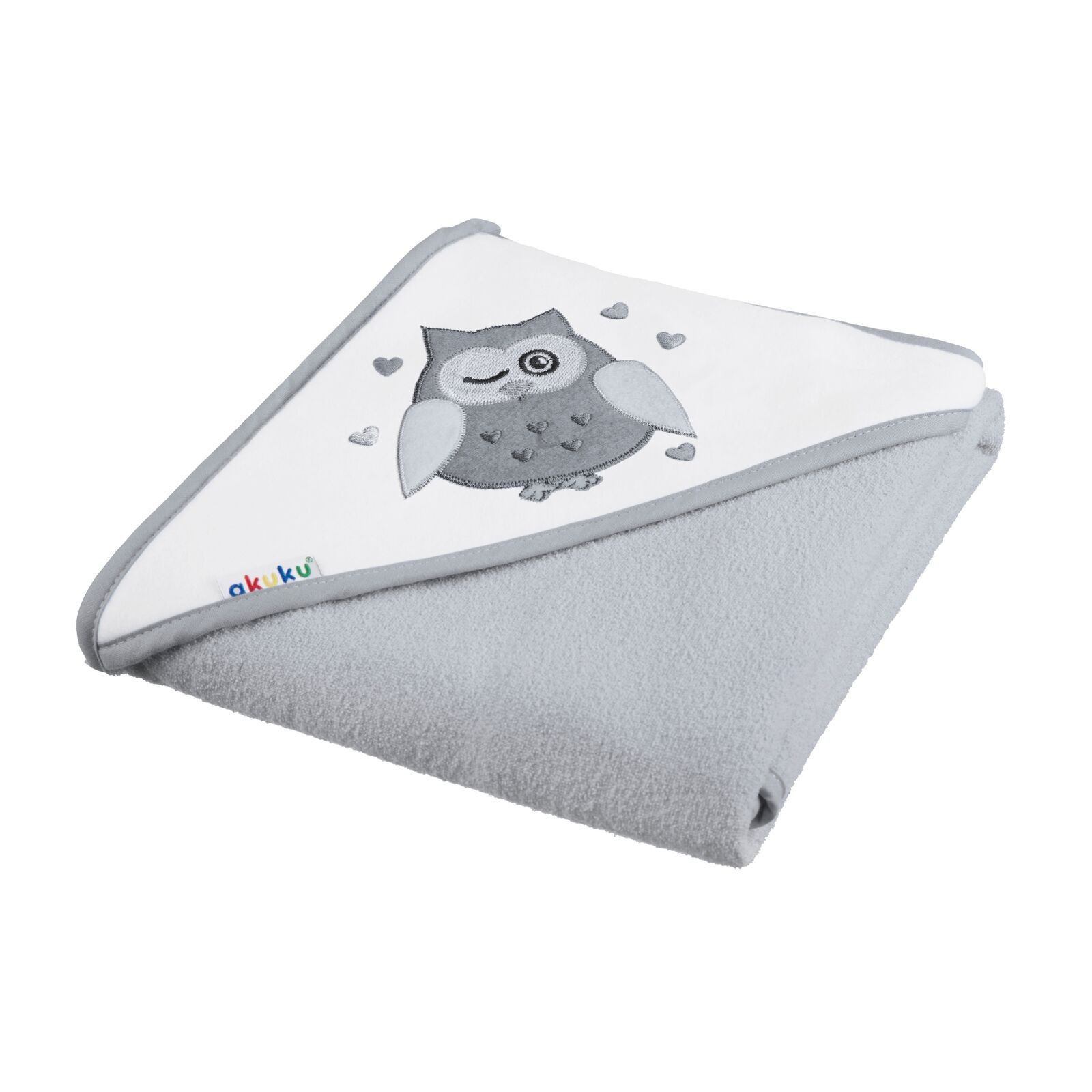 Okrycie kąpielowe 80x80 cm bawełna szary