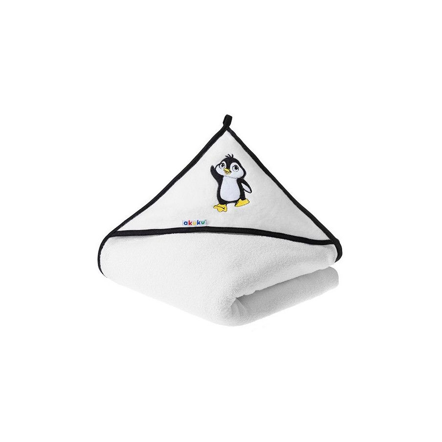 Okrycie kąpielowe 100x100 cm bawełna Pingwin