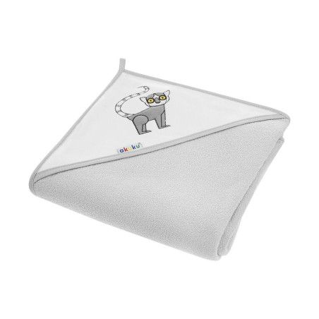 Okrycie kąpielowe 100x100 bawełna lemur