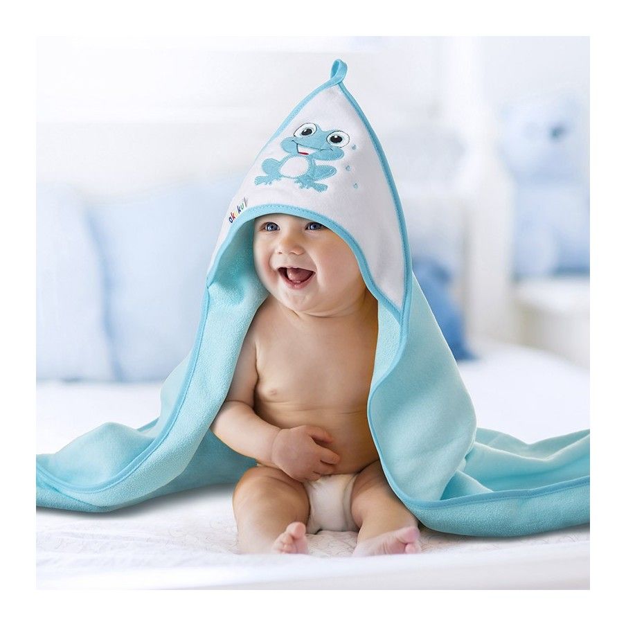 Akuku Okrycie kąpielowe 100x100 żaba