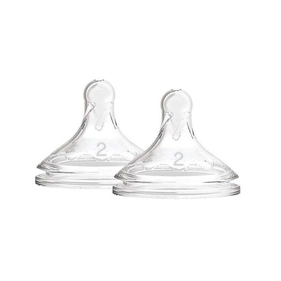 Dr. Brown's Smoczek szeroka szyjka poziom 2 do butelki OPTIONS+ 2-pak