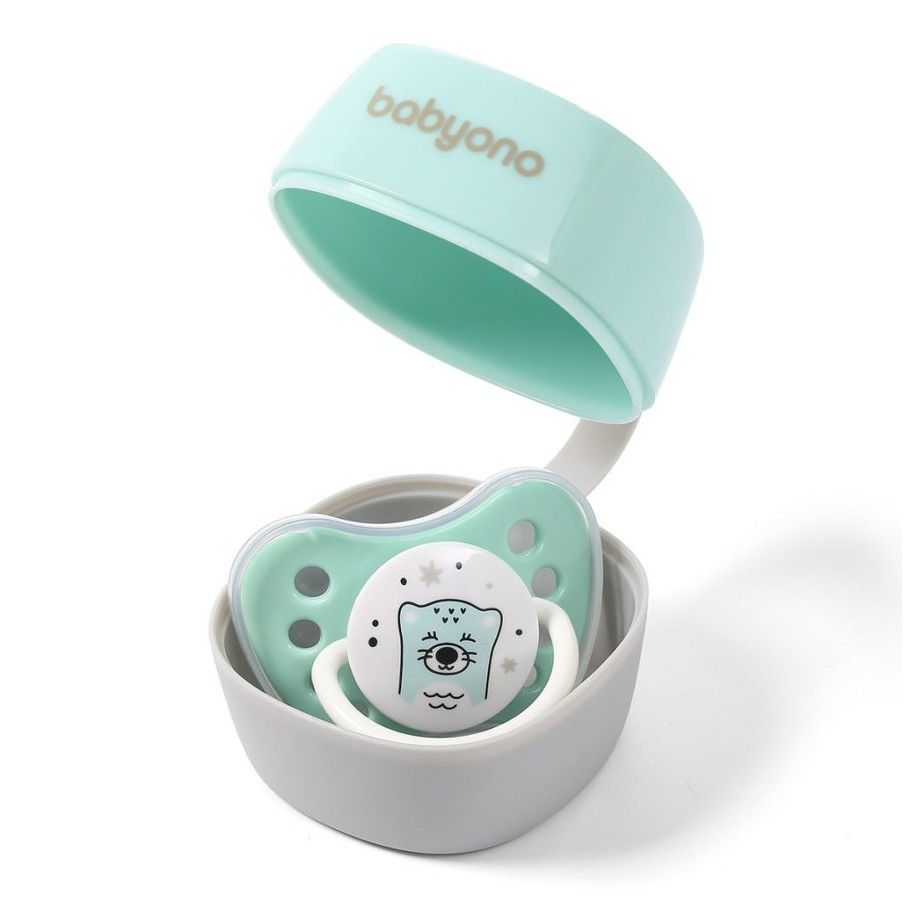 BabyOno Pojemnik na smoczek Natural Nursing miętowy