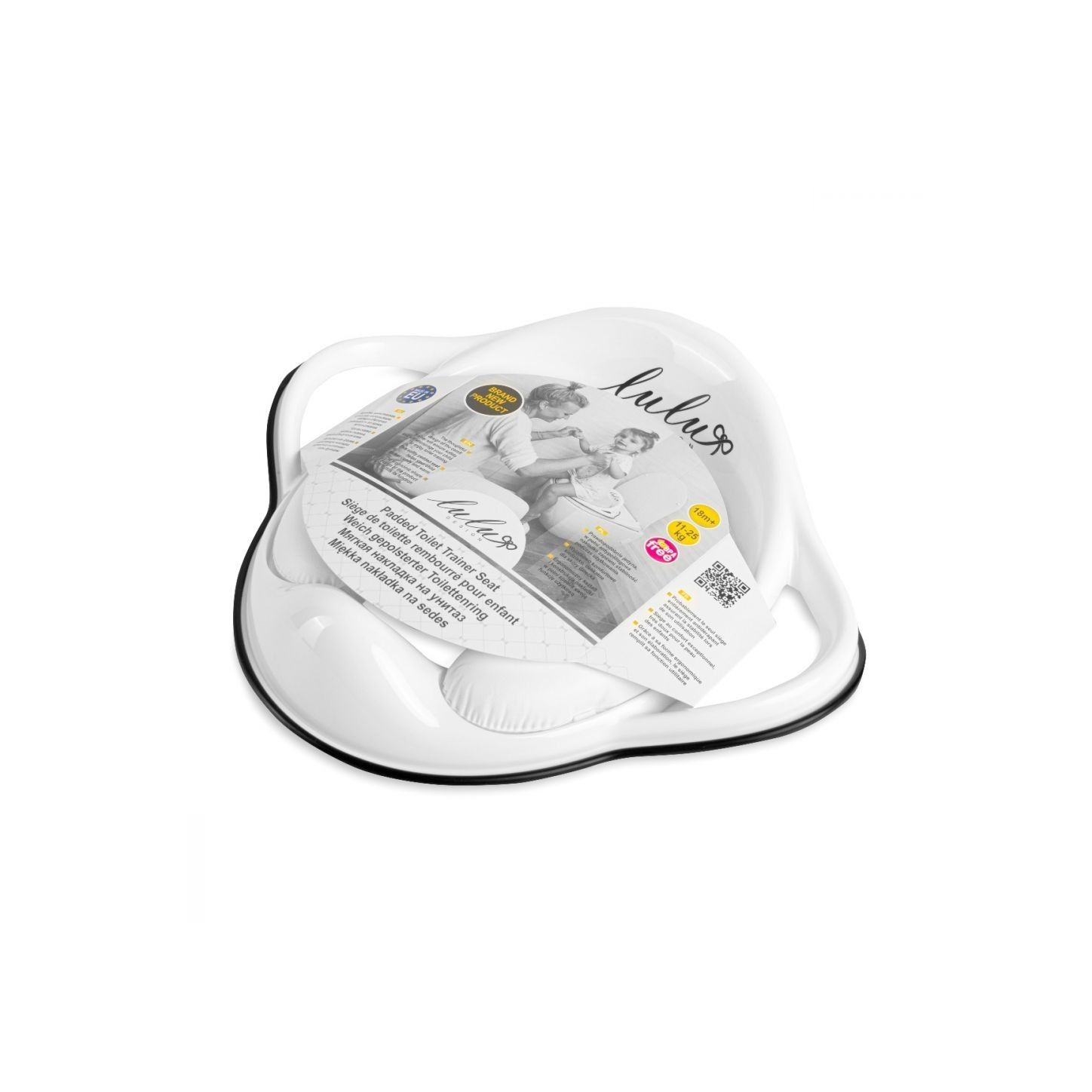 Maltex Miękka nakładka na sedes Lulu biało/czarna