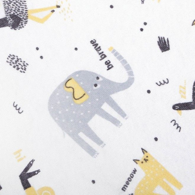 Prześcieradło do gondoli 2szt Dark grey + Elephant