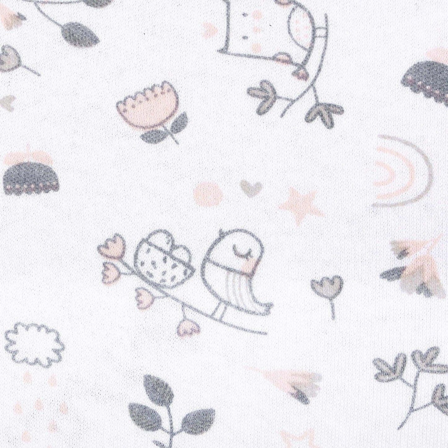 CEBA Prześcieradło do gondoli 2szt Light grey + Bird World