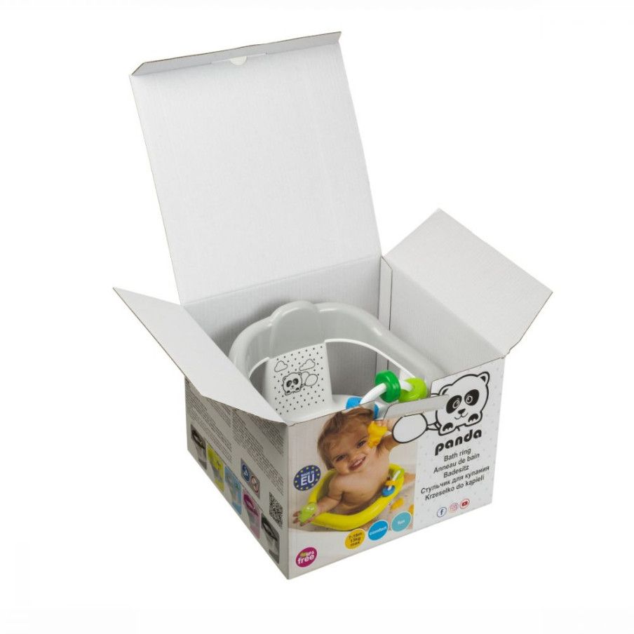 Maltex Krzesełko do kąpieli Panda zabawki biało szare