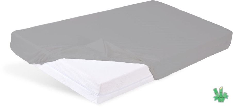 Prześcieradło Bamboo z gumą 60x120 Grafit