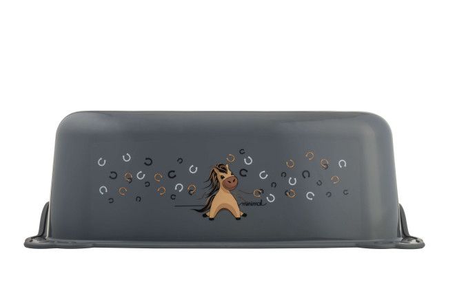 Podnóżek Konik stalowy szary