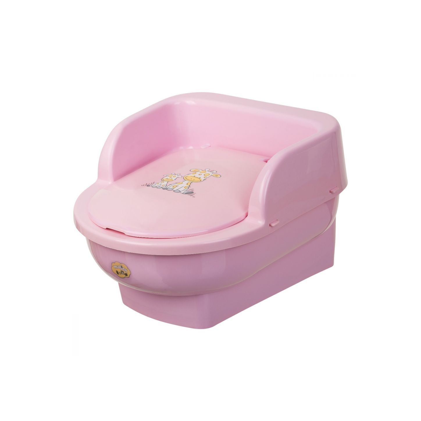 Maltex Nocnik Tron Żyrafka Różowy