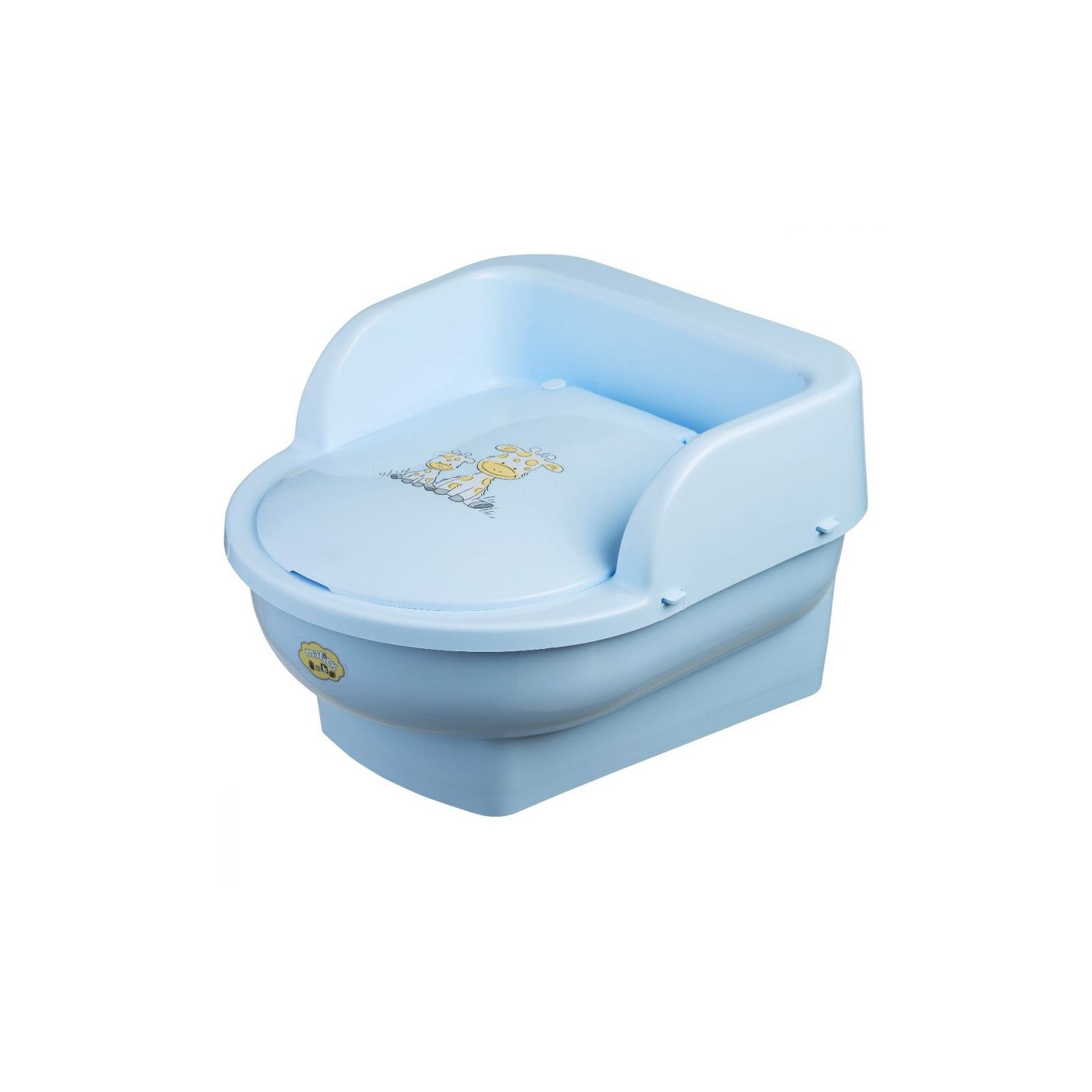 Nocnik Tron Żyrafka Niebieski