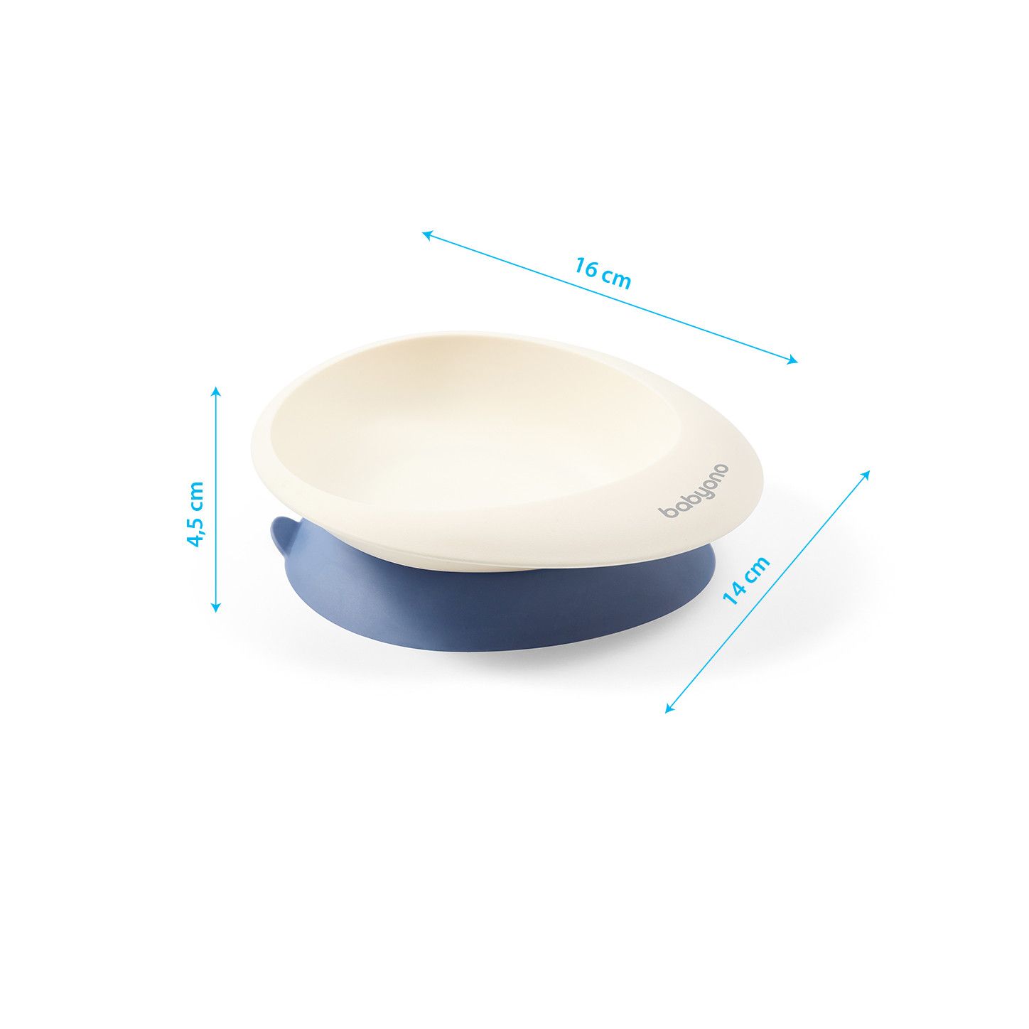 BabyOno Miseczka z przyssawką i łyżeczką