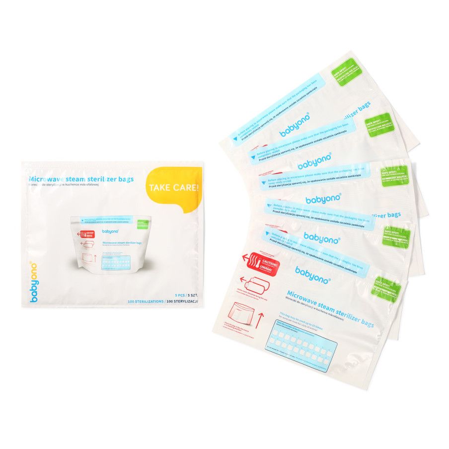 BabyOno Woreczki do sterylizacji w mikrofalówce 5szt. Take Care