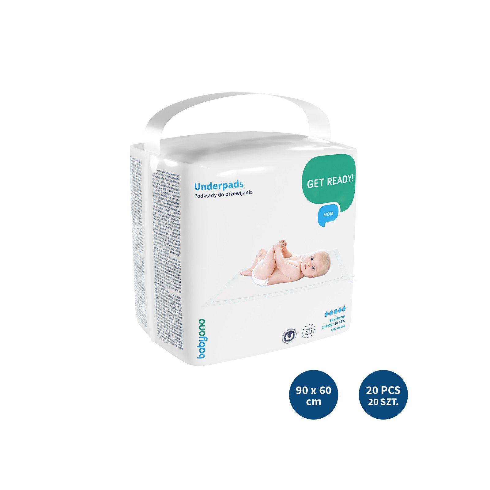 Podkłady do przewijania 90x60 20szt.