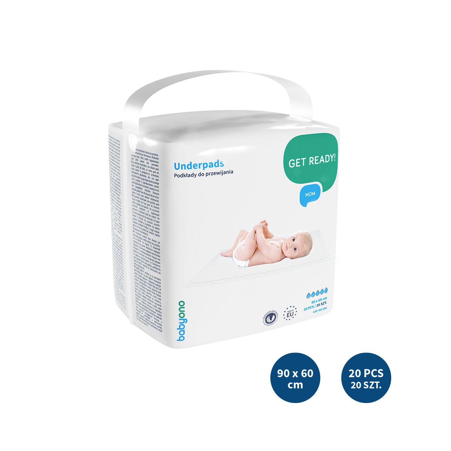 BabyOno Podkłady do przewijania 90x60 20szt.