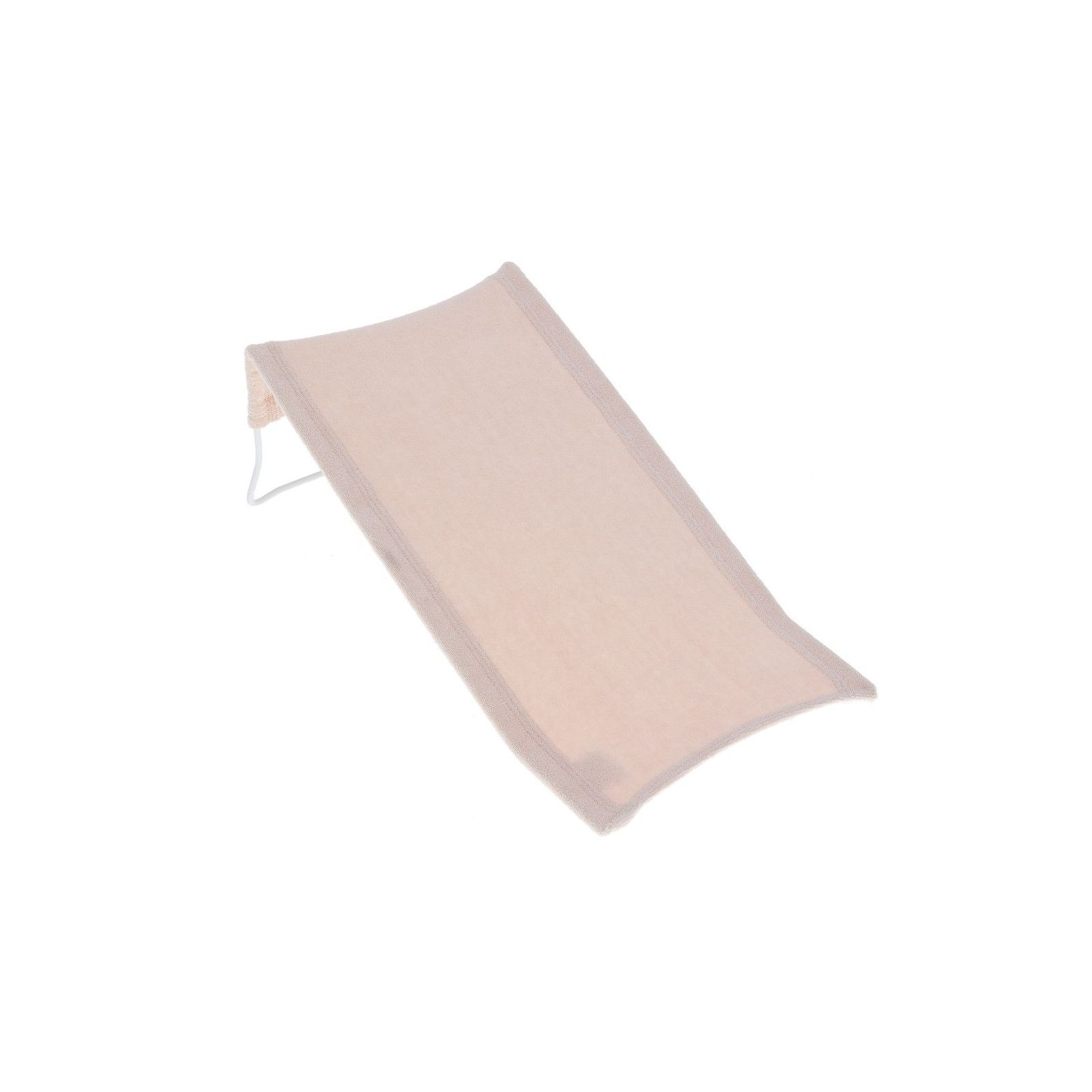 Leżaczek kąpielowy wysoki gruba frota beżowy