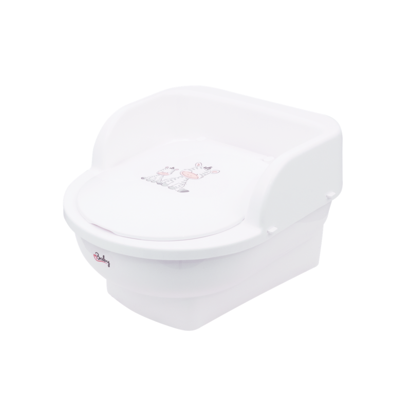 Nocnik tron Zebra biały