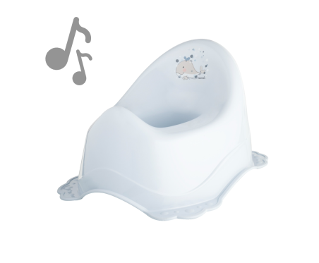 Maltex Nocnik z pozytywką Wieloryb satynowy błękit