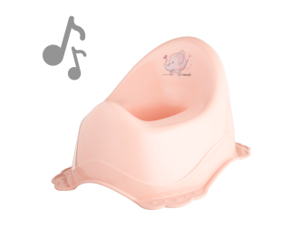 Nocnik z pozytywką Słonik Brzoskwiniowy róż