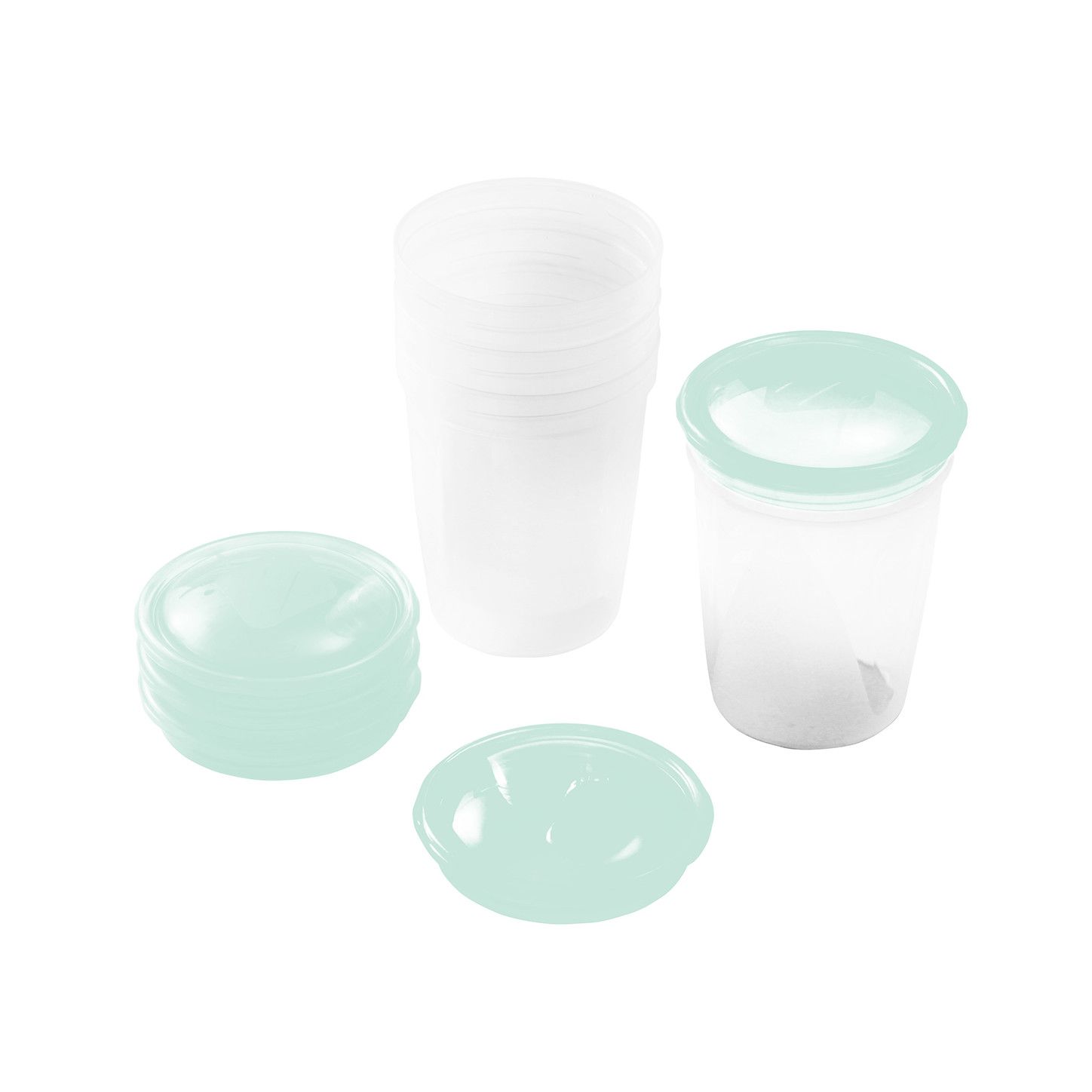 BabyOno Pojemnik na mleko matki soki i inne pokarmy 4 szt.