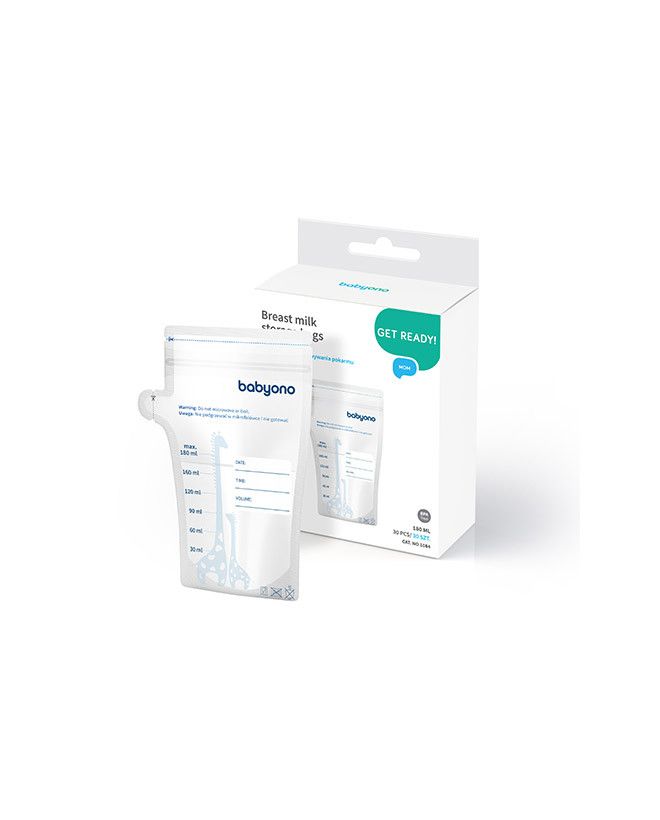 BabyOno Woreczki do przechowywania pokarmu 180ml.30szt.