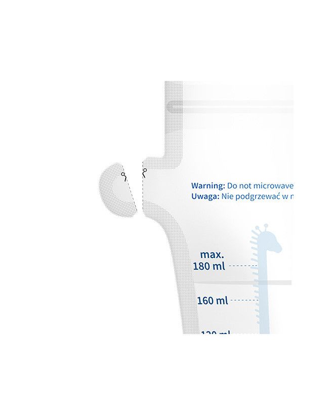BabyOno Woreczki do przechowywania pokarmu 180ml.30szt.