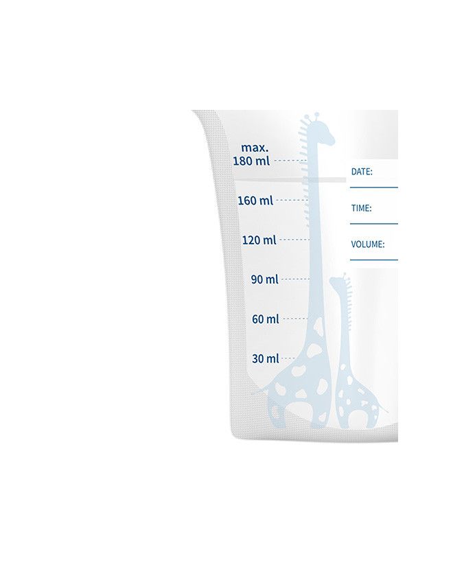 BabyOno Woreczki do przechowywania pokarmu 180ml.30szt.