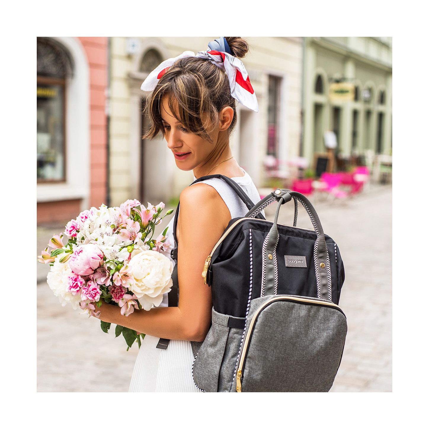 BabyOno Plecak dla mamy - torba do wózka Oslo Style