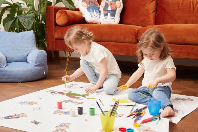 Ceba Less mess mat - mata ochronna 120x120 Retro Cars