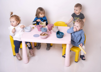 Miska silikonowa z przyssawką i łyżeczką Sage