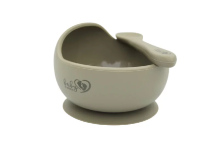 Miska silikonowa z przyssawką i łyżeczką Sage