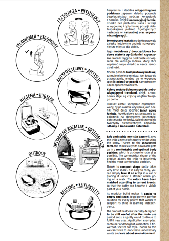 Tega Nocnik teggi różowy/szary