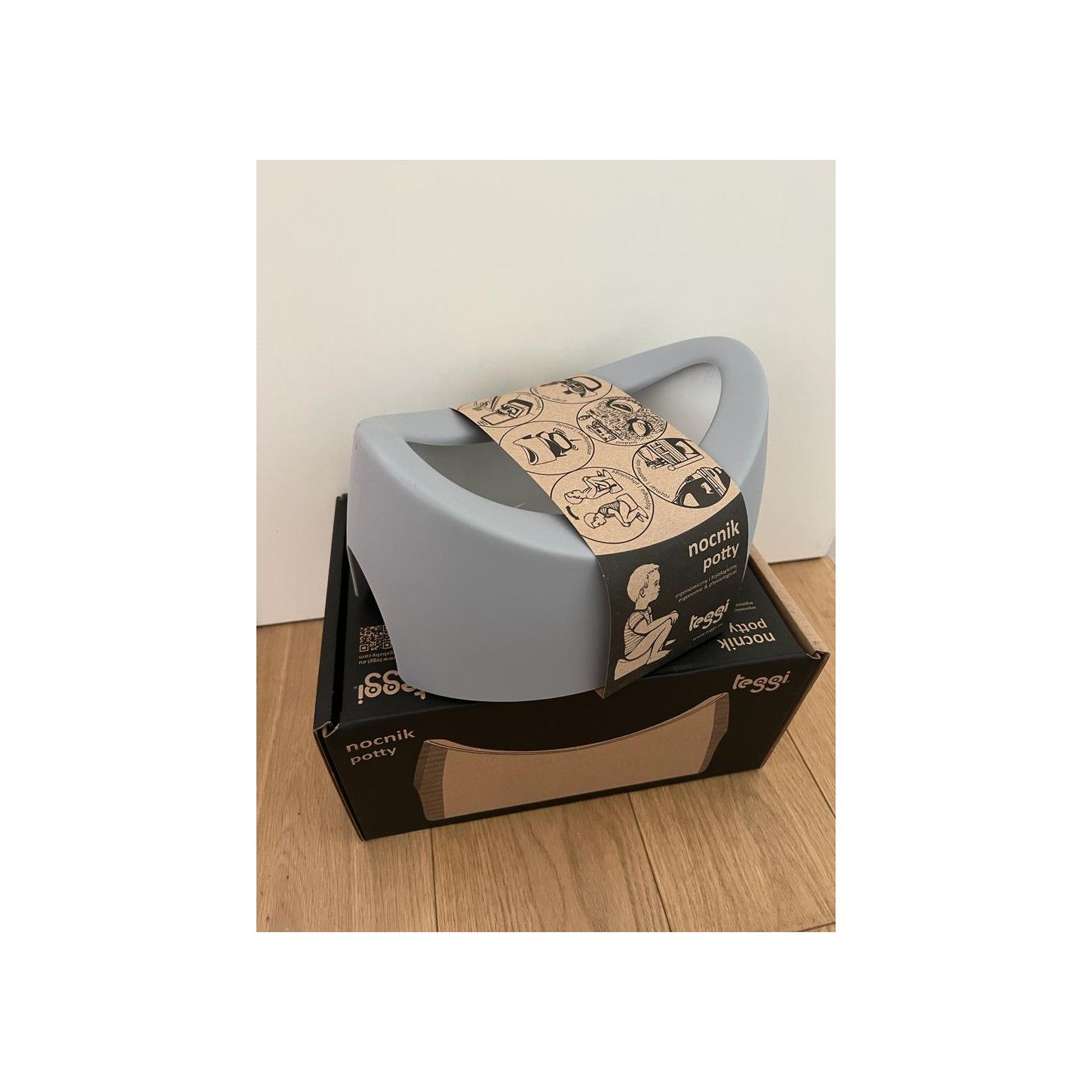 Tega Nocnik teggi różowy/szary