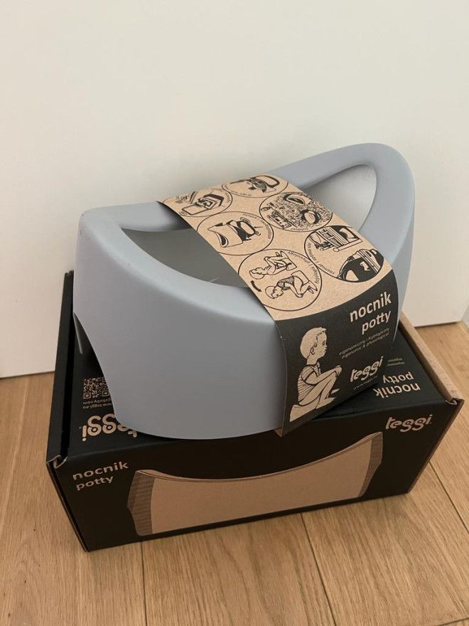 Tega Nocnik teggi biały/różowy