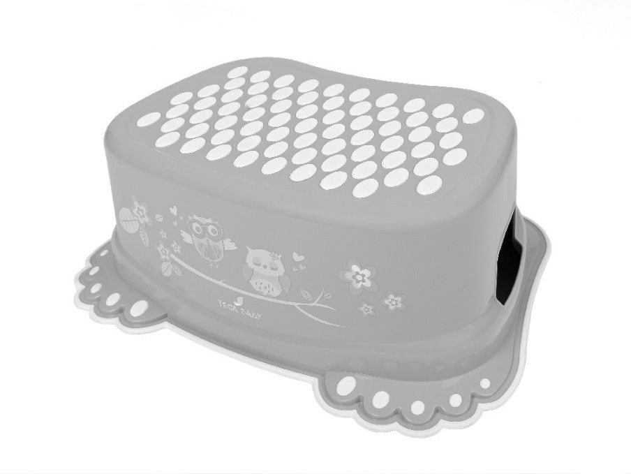 Podnóżek antypoślizgowy Sowa szary