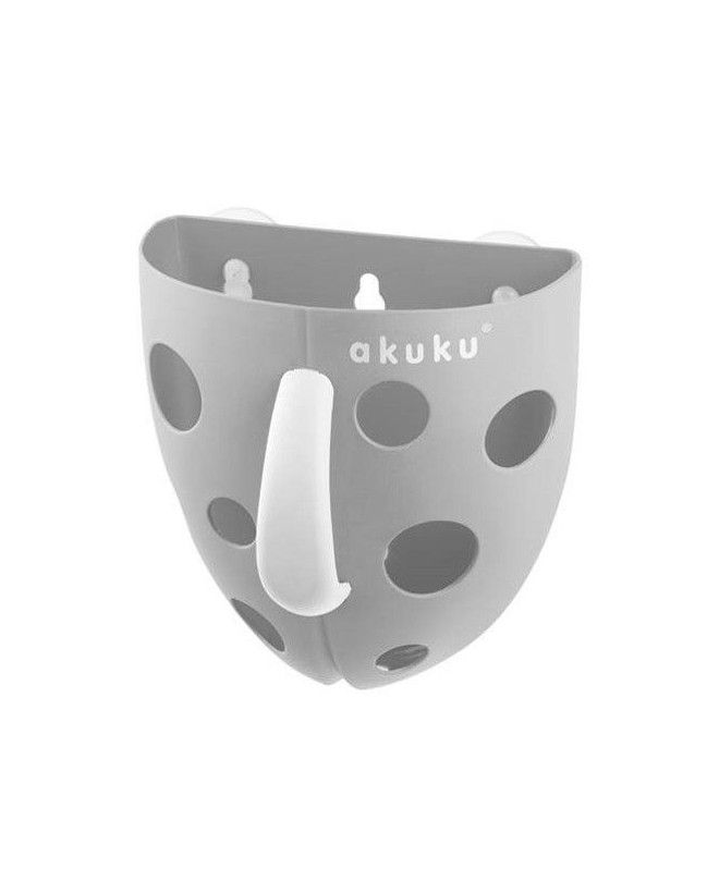 Pojemnik na zabawki kąpielowe szary