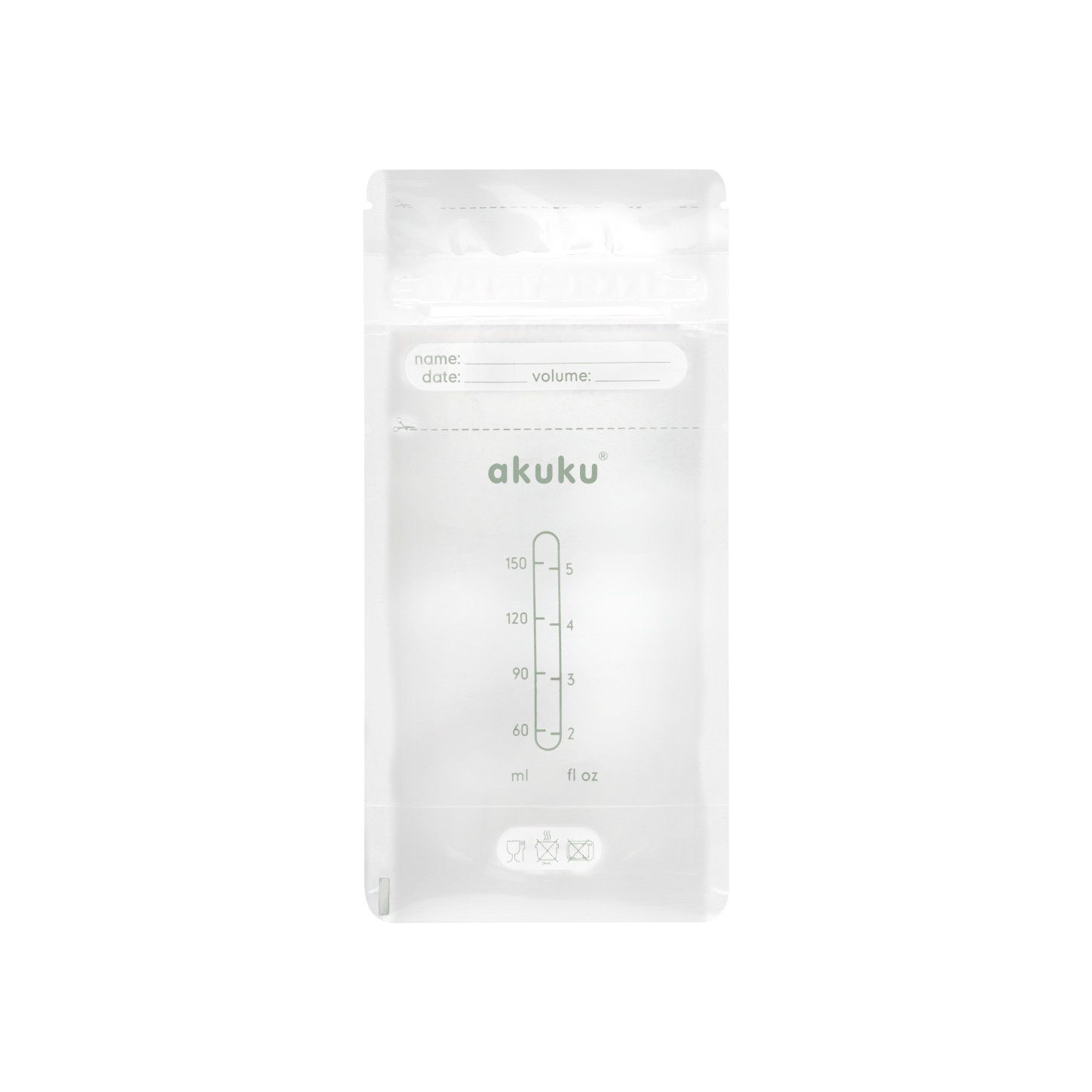 Akuku Sterylne woreczki do przechowywania pokarmu 150 ml