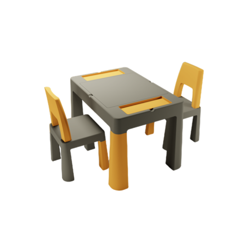 Teggi Komplet Multifun 1+2 grafitowy/musztardowy